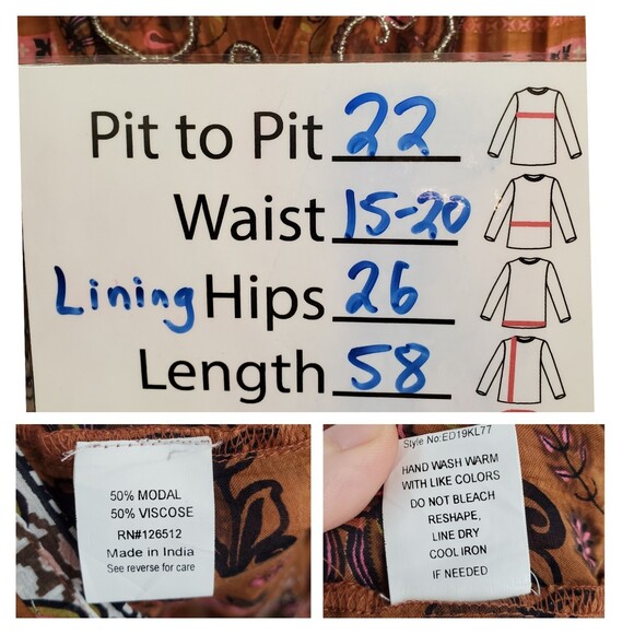 Bryn Walker XXL Set Sequoia Faux Suede Ella Pants Poncho Rust Lagenlook - Picture 5 of 12